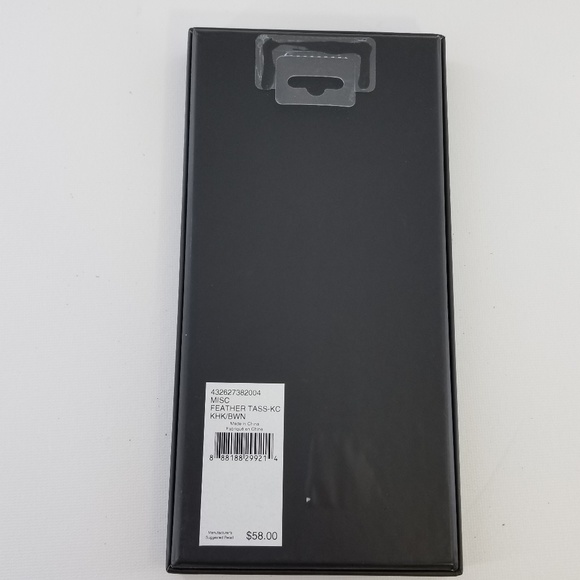 Lauren Ralph Lauren BrownLeather FeatherCharm - Picture 4 of 6